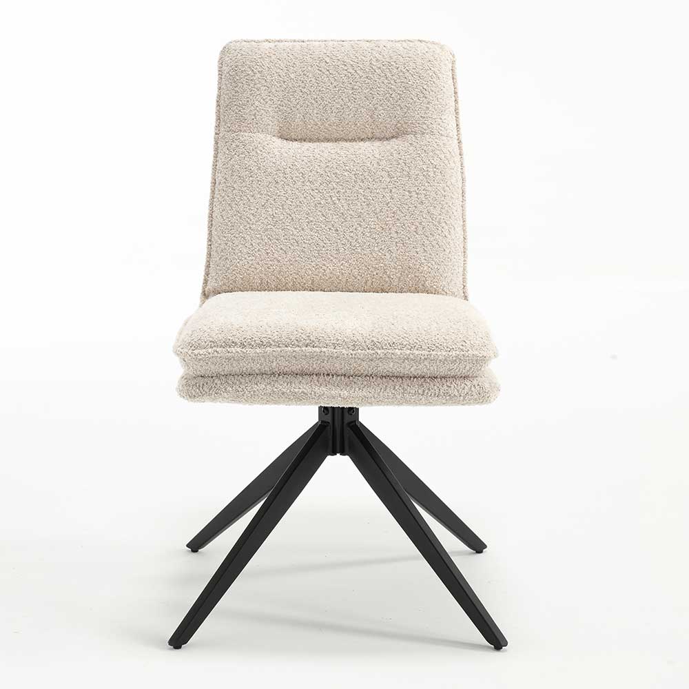 Moderne Polsterstühle mit Drehgestell - Alondra (2er Set)