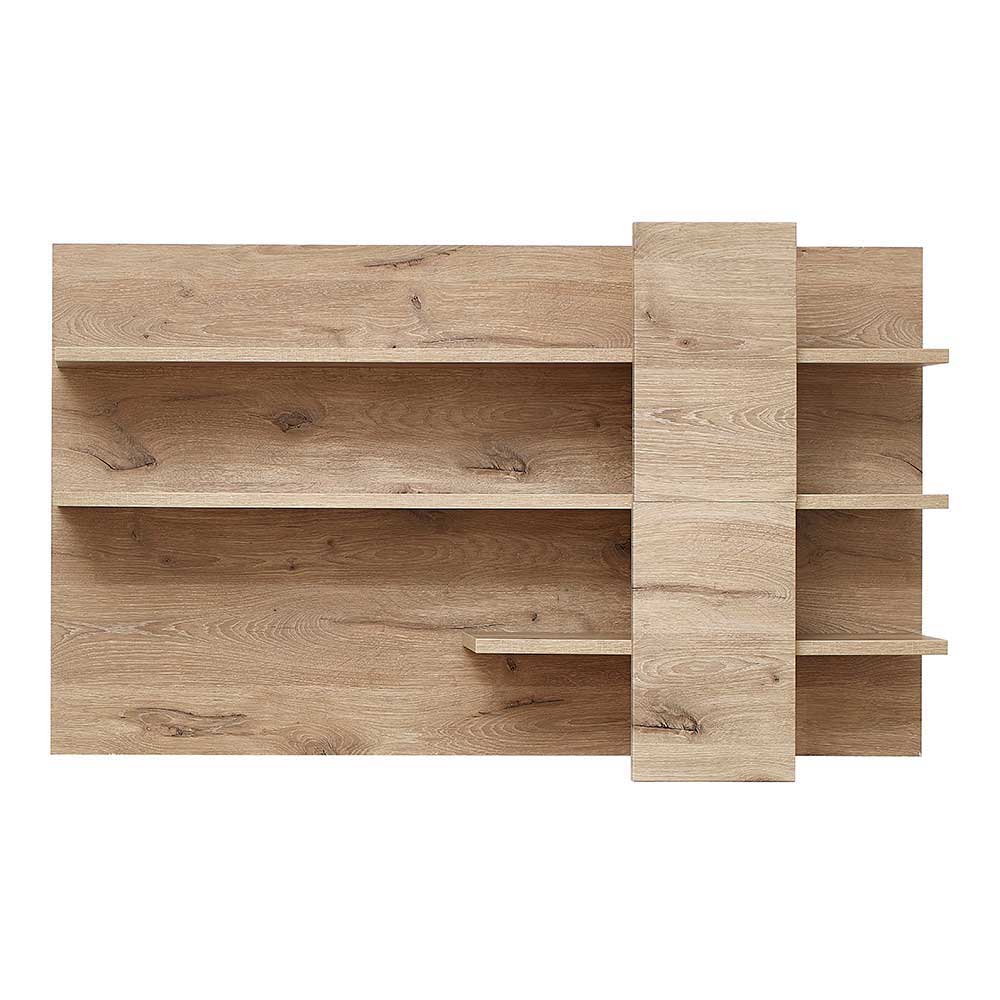 Holzoptik TV Anbauwand Set - Zelio (dreiteilig)