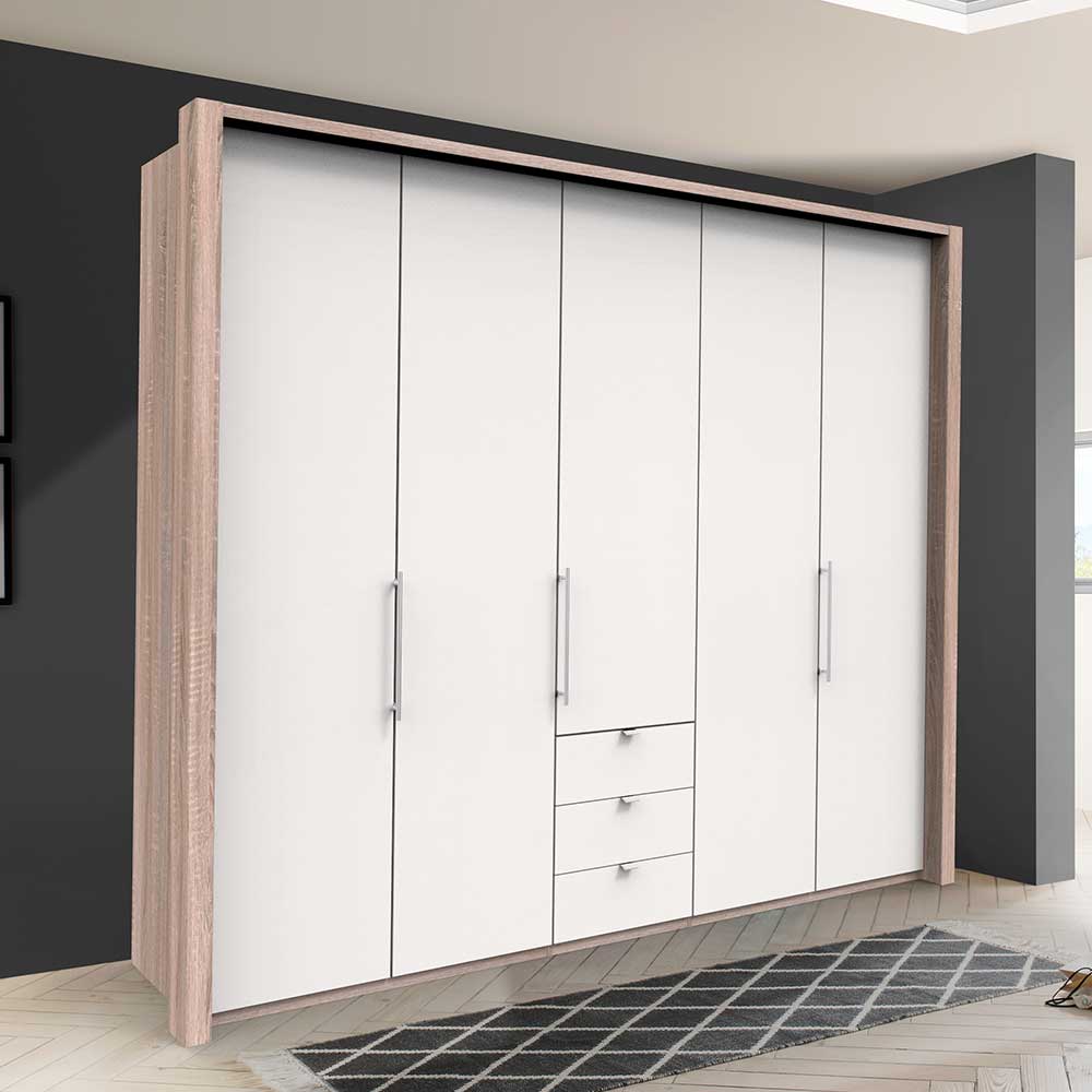 Top Schlafzimmerschrank mit 2 Falttüren & Tür - Vaclyn