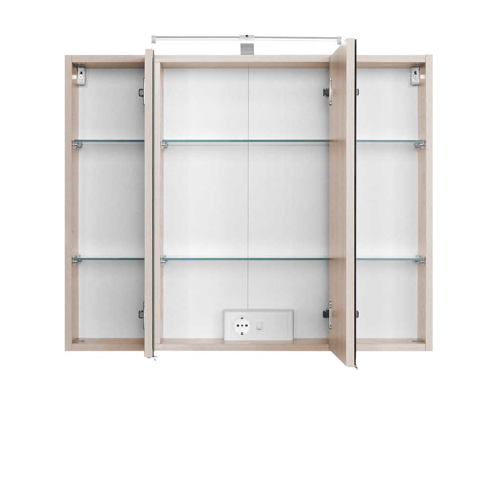 Badezimmer Spiegelschrank Mabeca mit LED Beleuchtung