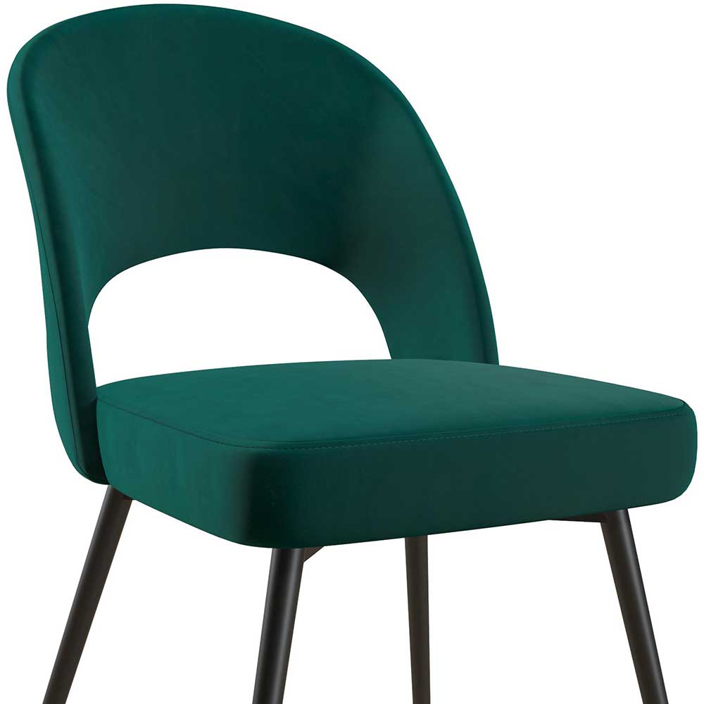 Designstuhl in Grün und Schwarz - Ranica