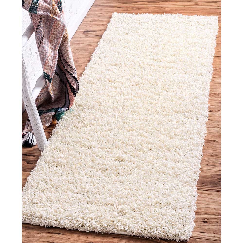 Teppich in Cremeweiß Hochflor - Ranica