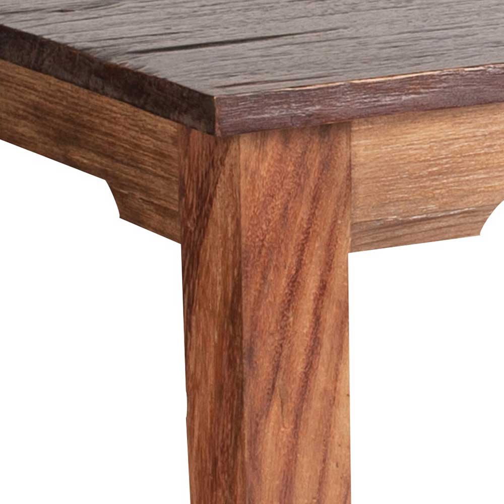 Holztisch Mangato aus Teak massiv lackiert