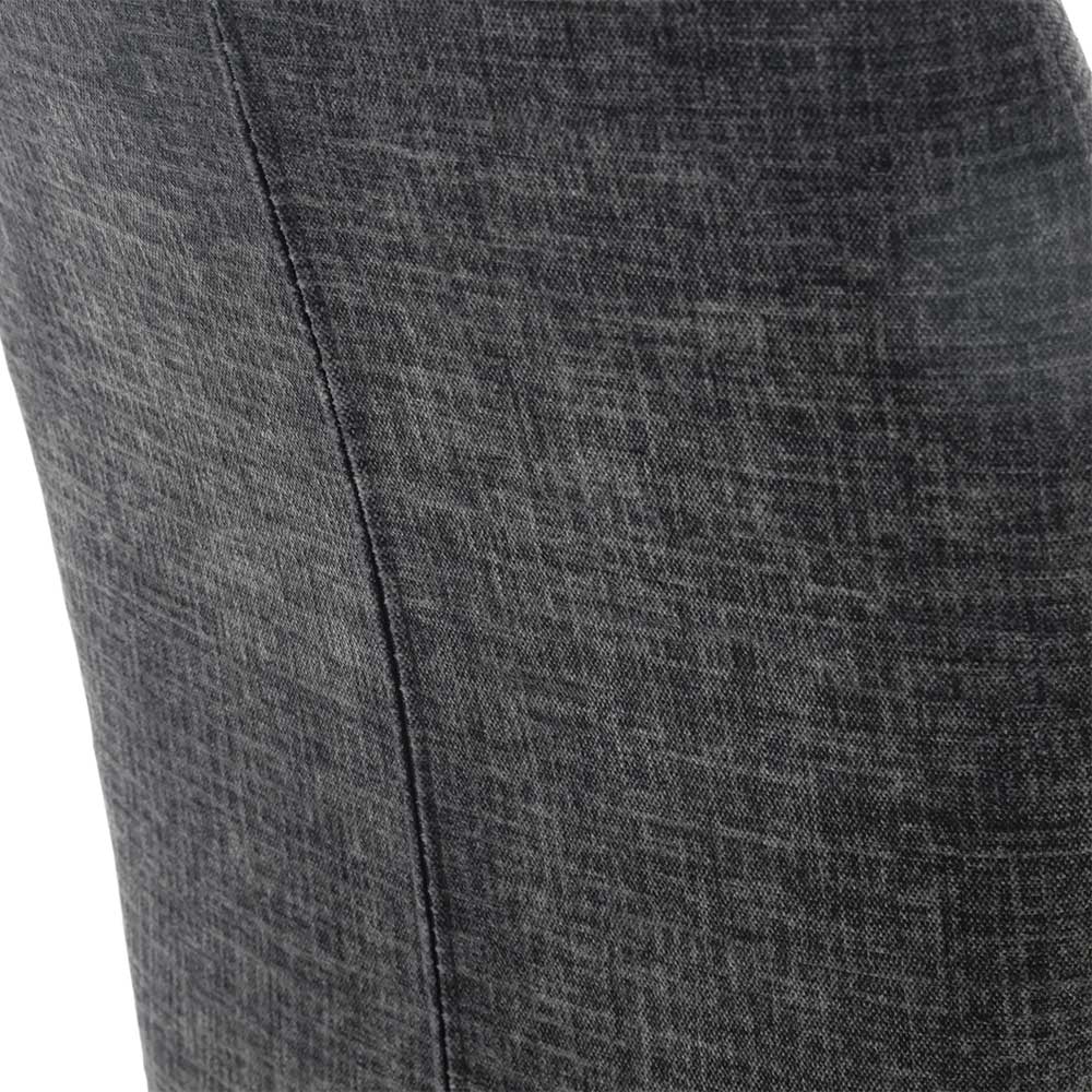 Stuhl mit Federkern-Sitz in Anthrazit - Praga (2er Set)