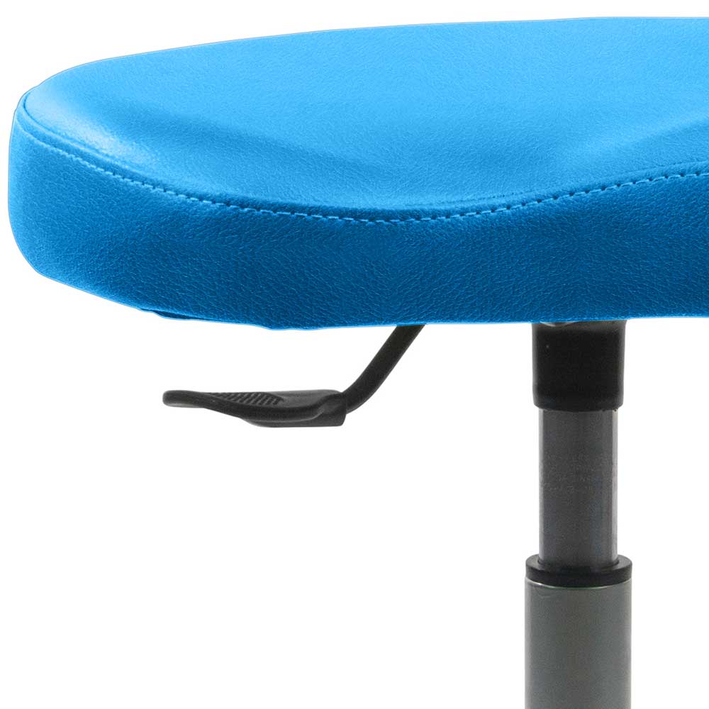 Ergonomischer Office Hocker in Blau - Hairosco