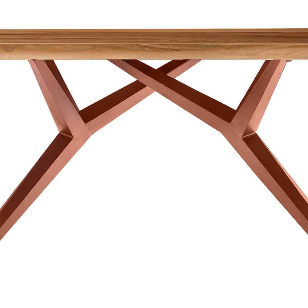 Design-Esstisch aus Altholz Teak - Canarie