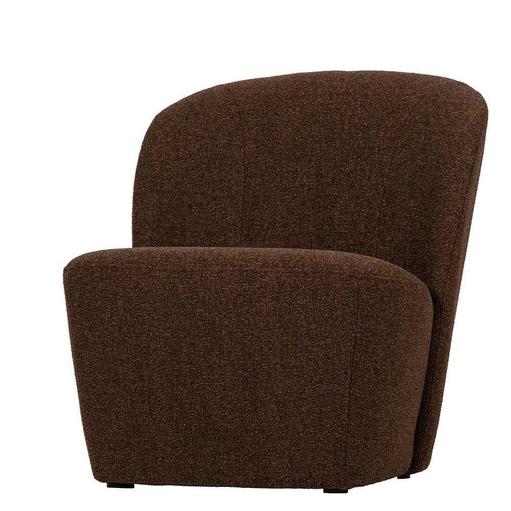 Wohnraum Webstoff Sessel in Braun - Ginnos
