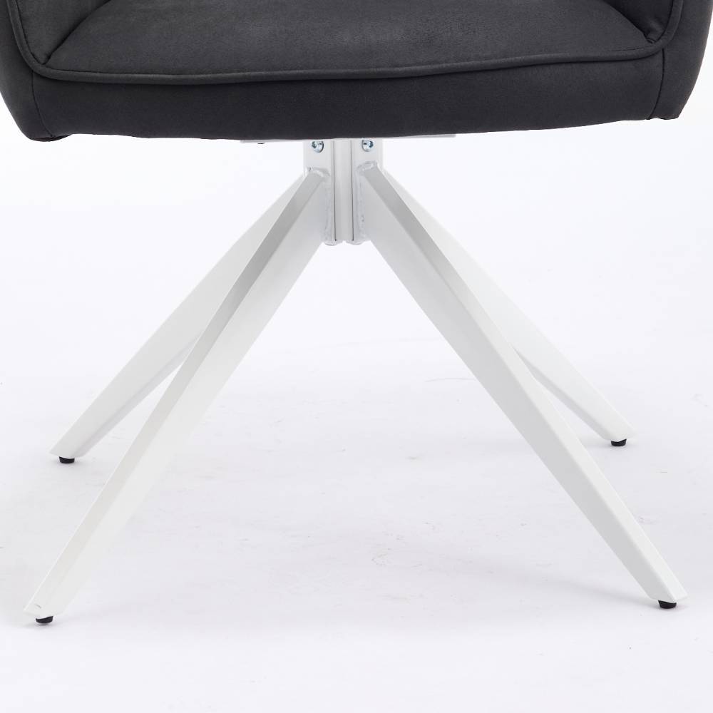 Tischsessel in Anthrazit - Minea (2er Set)