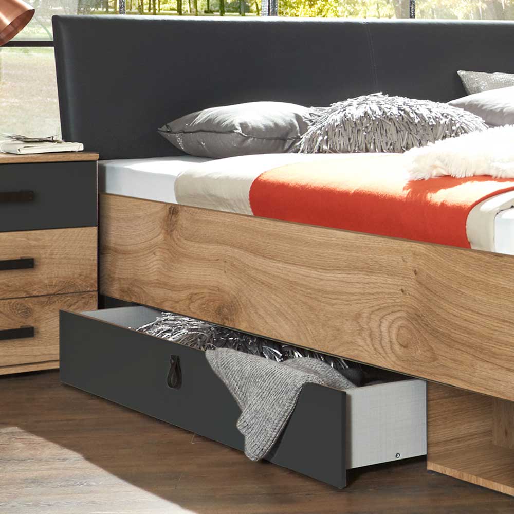 Stauraum Bett mit 180x200 cm Liegefläche - Enegal