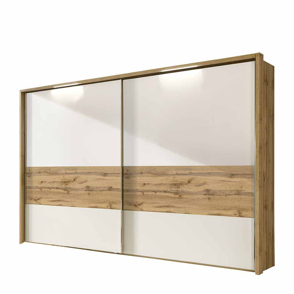Kleiderschrank Neriman mit Schwebetüren 267cm breit