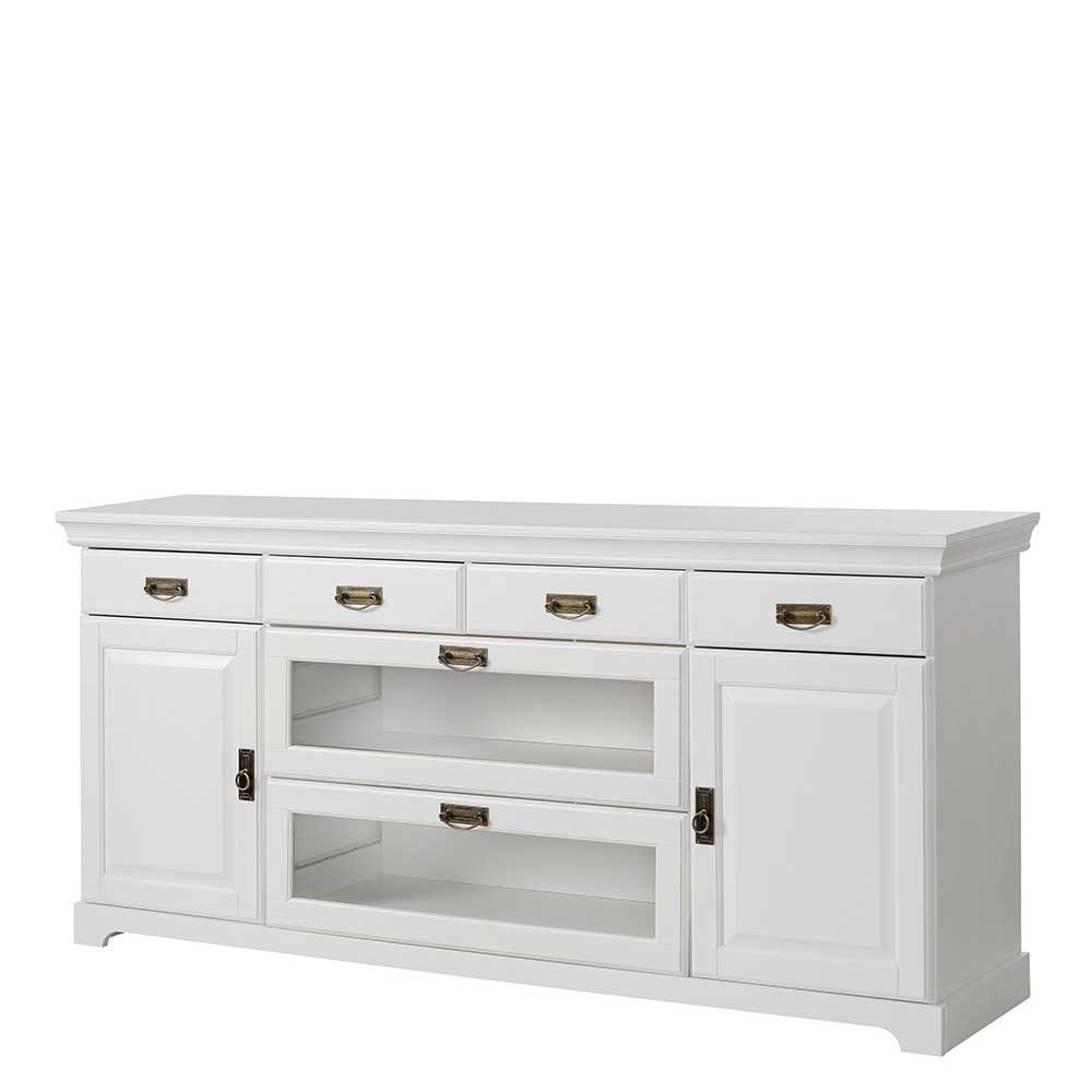 180x84x40 Weißes Sideboard - Landhaus modern - Akbelev