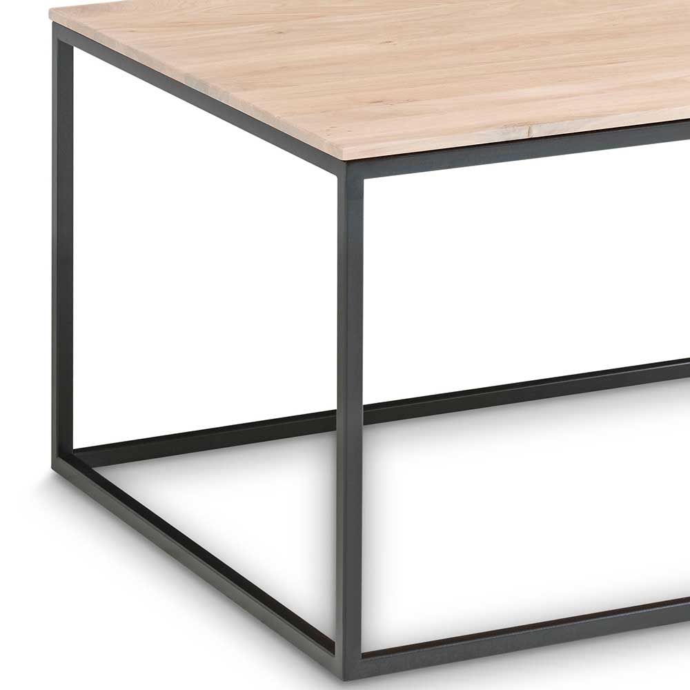 100x42x60 Couchtisch mit Eichenplatte hell - Andina