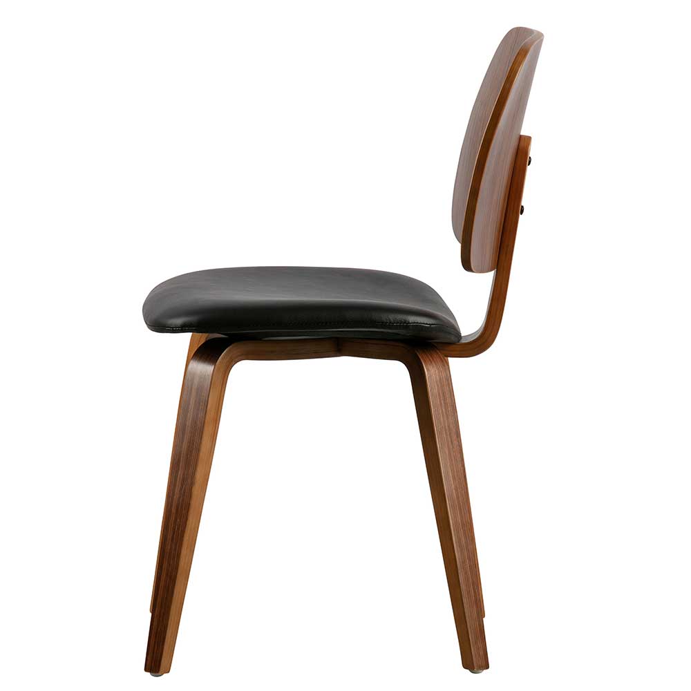 Designstuhl aus Kunstleder & Schichtholz - Riostar