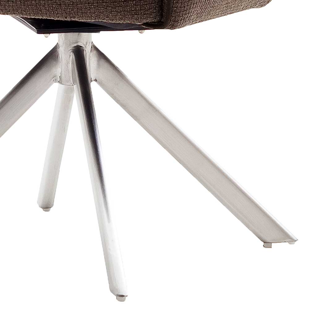 Drehbarer Armlehnenstuhl fürs Esszimmer - Mailak (2er Set)