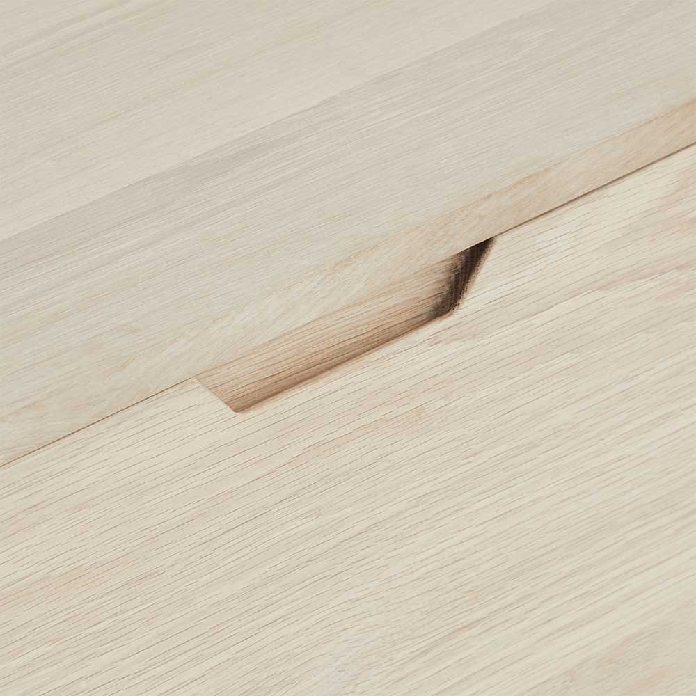Scandi Chic Sideboard in Eiche Weiß - Rosanna