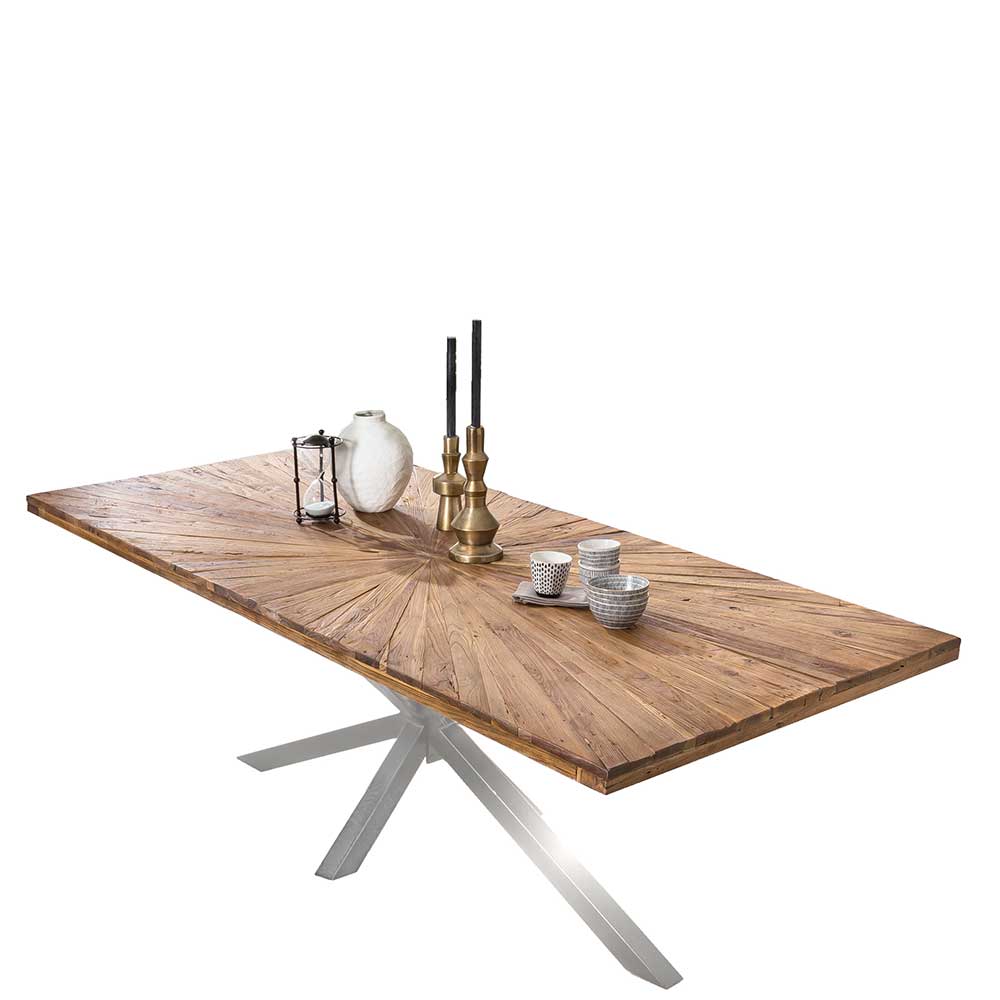 Designer Esszimmertisch aus Teak Holz - Linie