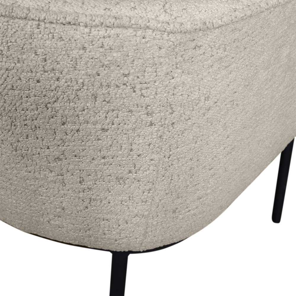 Esstisch Sessel in Beigegrau Boucle - Ayfina