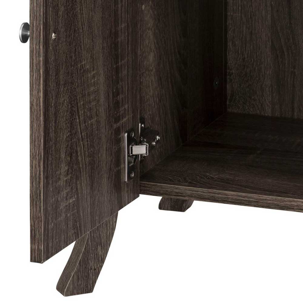38x80x35 Badschrank in Eiche Grau Dekor - Fionora