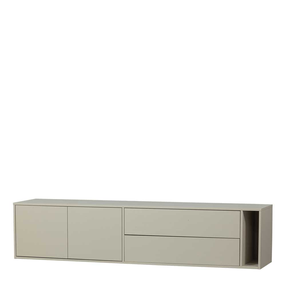 TV Lowboard in Hellgrau Kiefernholz - Prime