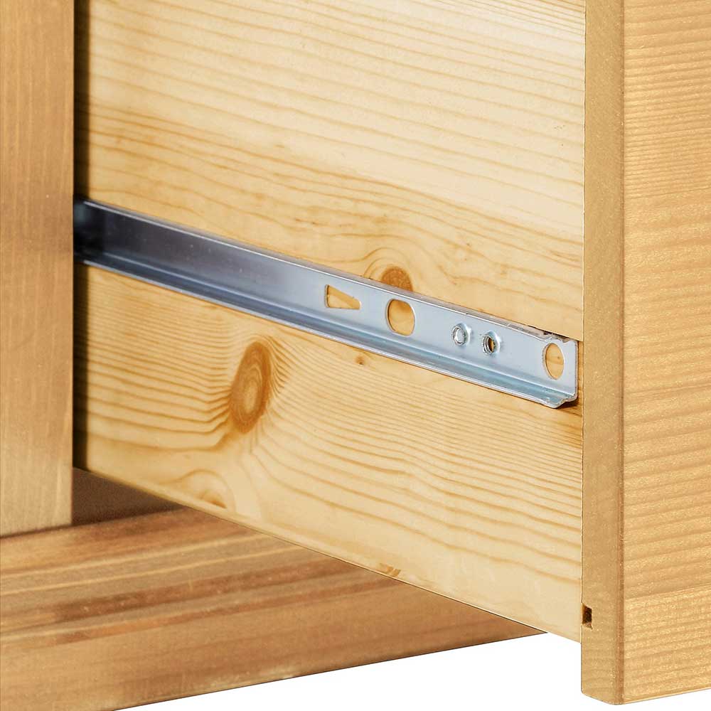 5 Schubladen Holzkommode mit Metallgriffen - Inhusa