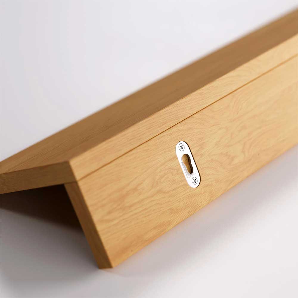 Modernes Hängeboard in Furnier Eiche - Elastian