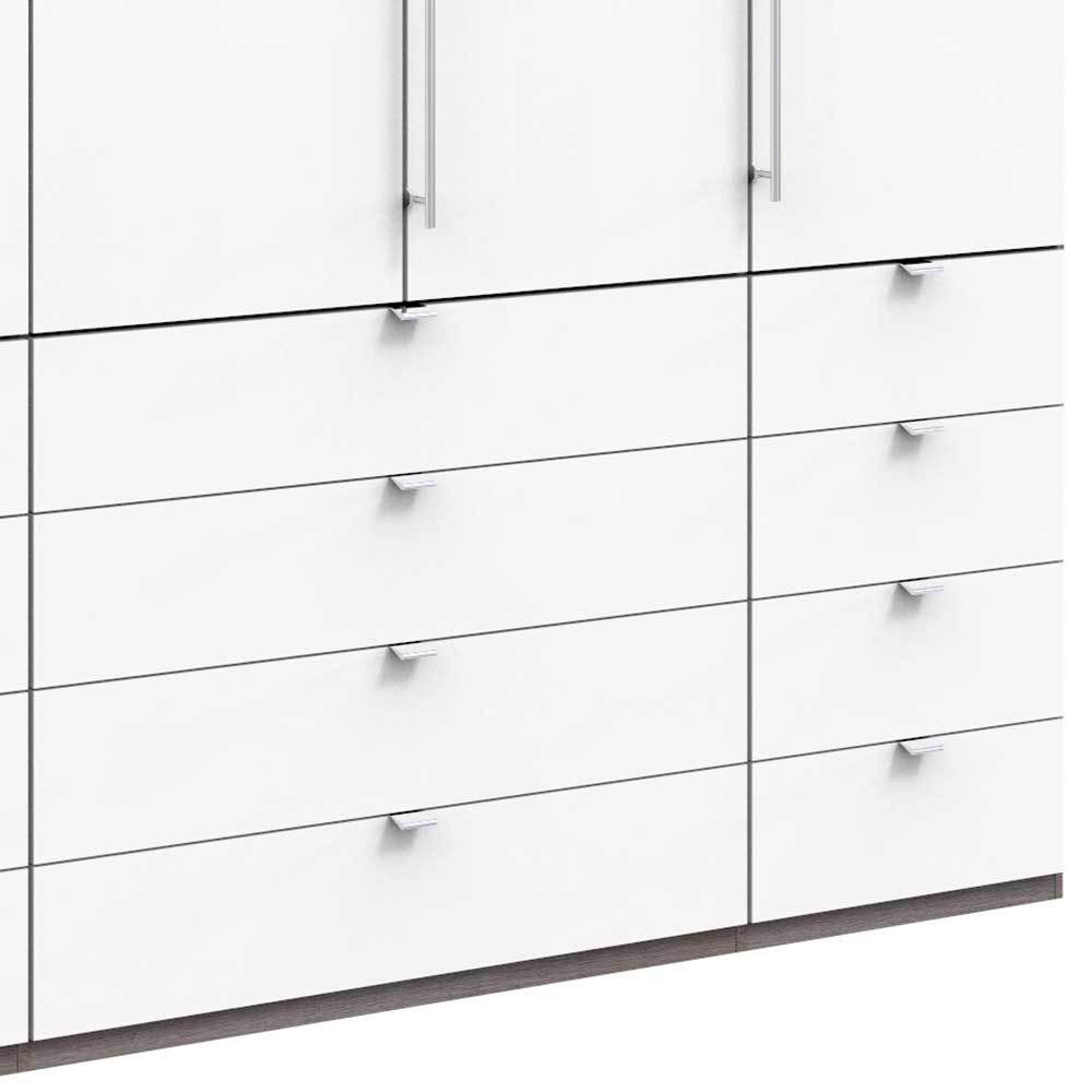Hoher Kleiderschrank in Weiß - Tivierto
