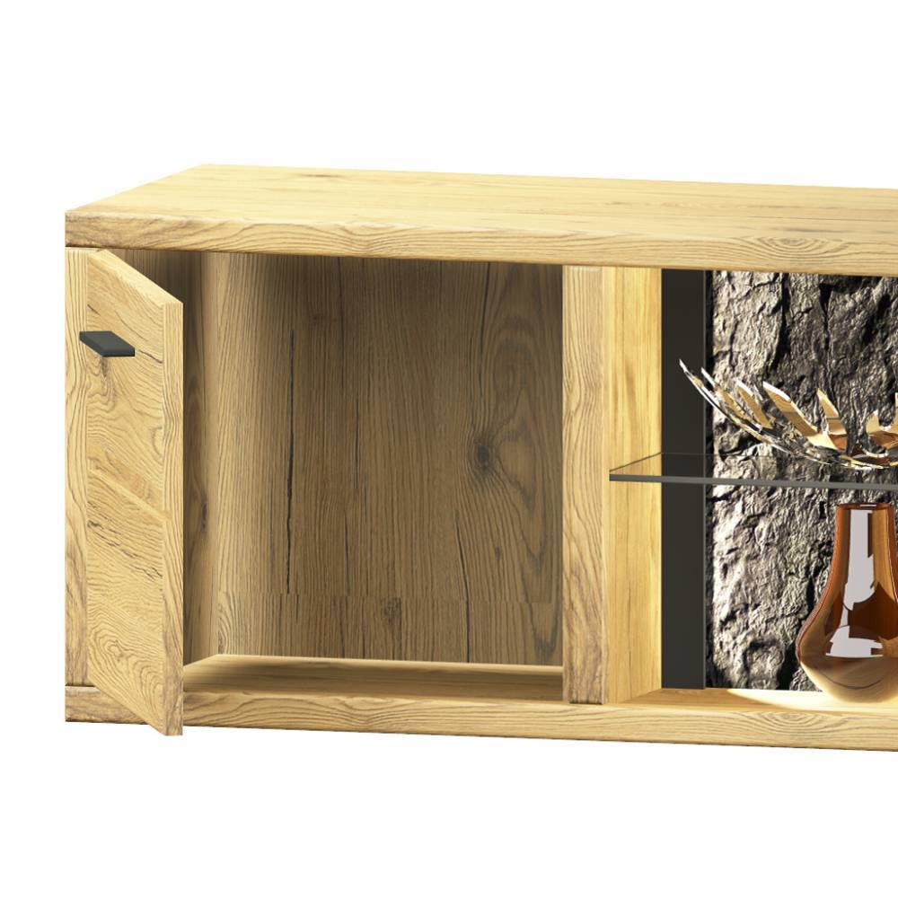 TV Board und Regale Set - Friburgo (dreiteilig)