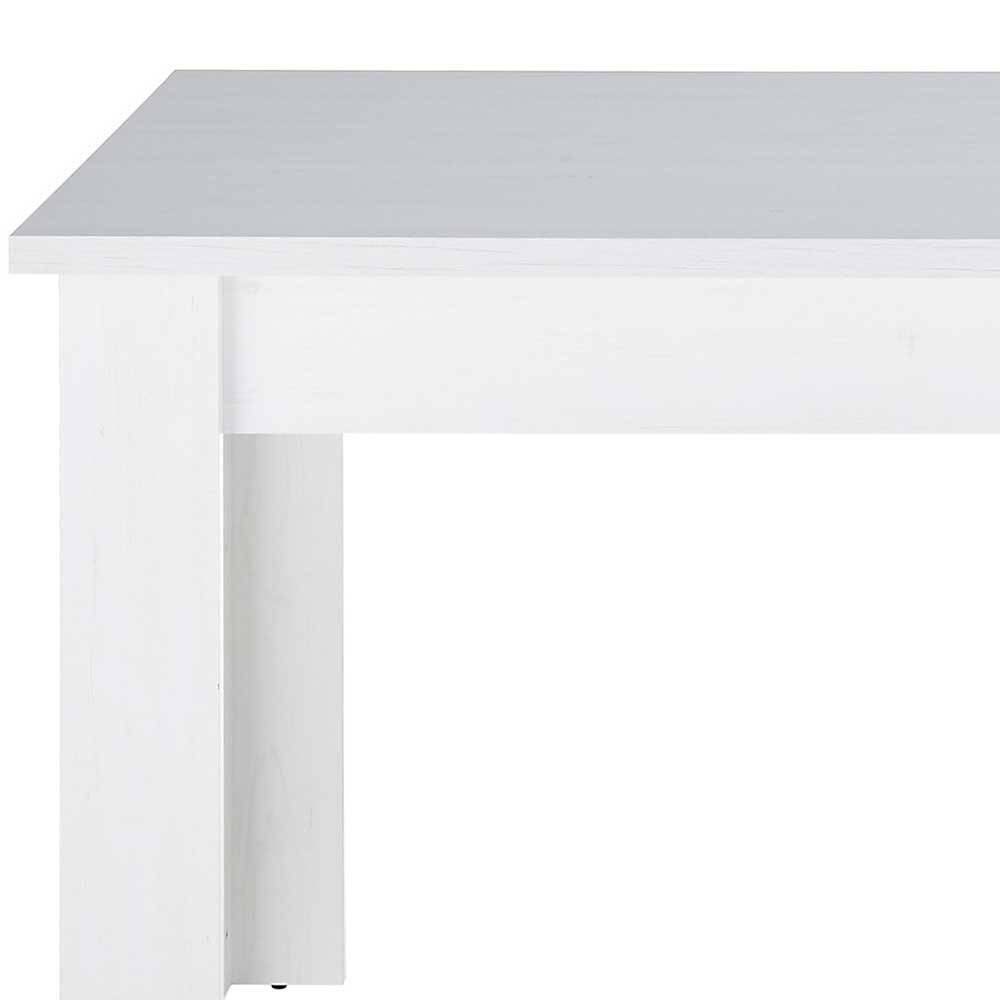 Esszimmer Möbel Set in weißer Holzoptik Pinie - Liancos (vierteilig)