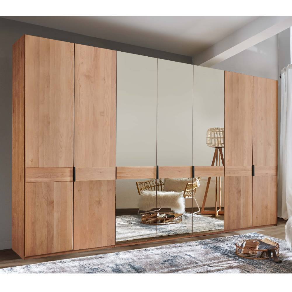 7-türiger Schlafzimmerschrank in Erle teilmassiv - Murray