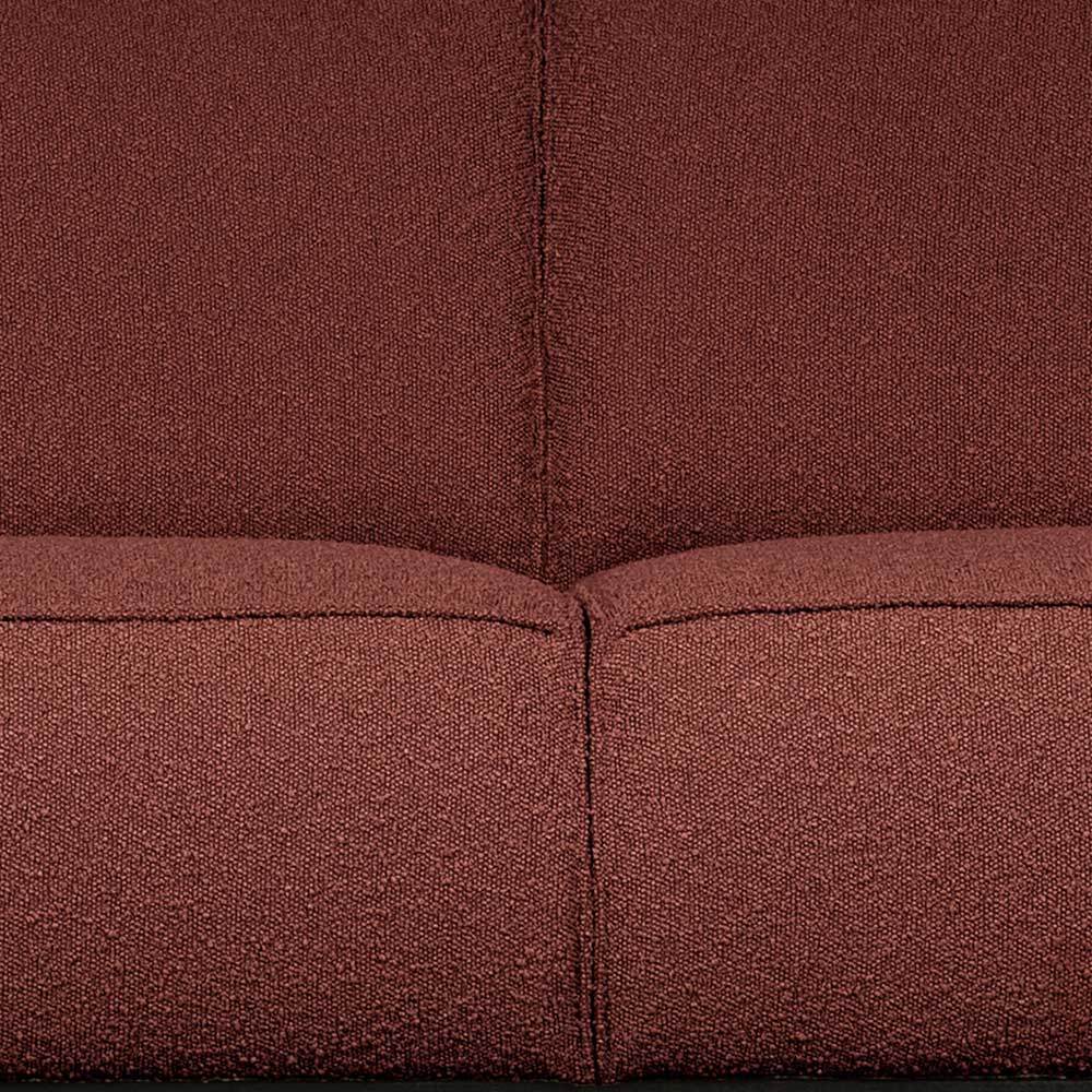 230cm breite Couch in Kastanienfarben Boucle - Geromes