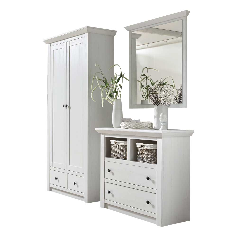 Flurmöbel Set Chelles in Landhausstil (dreiteilig)