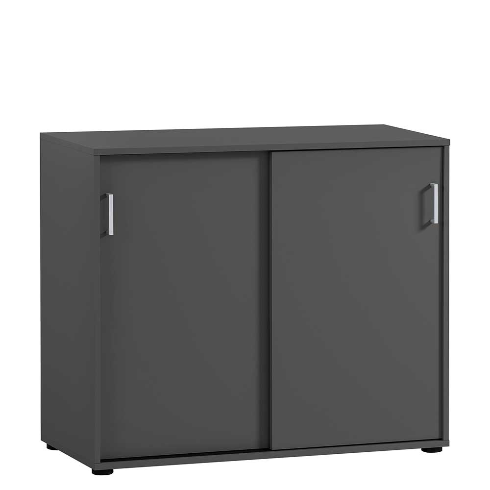 Schiebetüren-Officeschrank in Anthrazit - Brasova