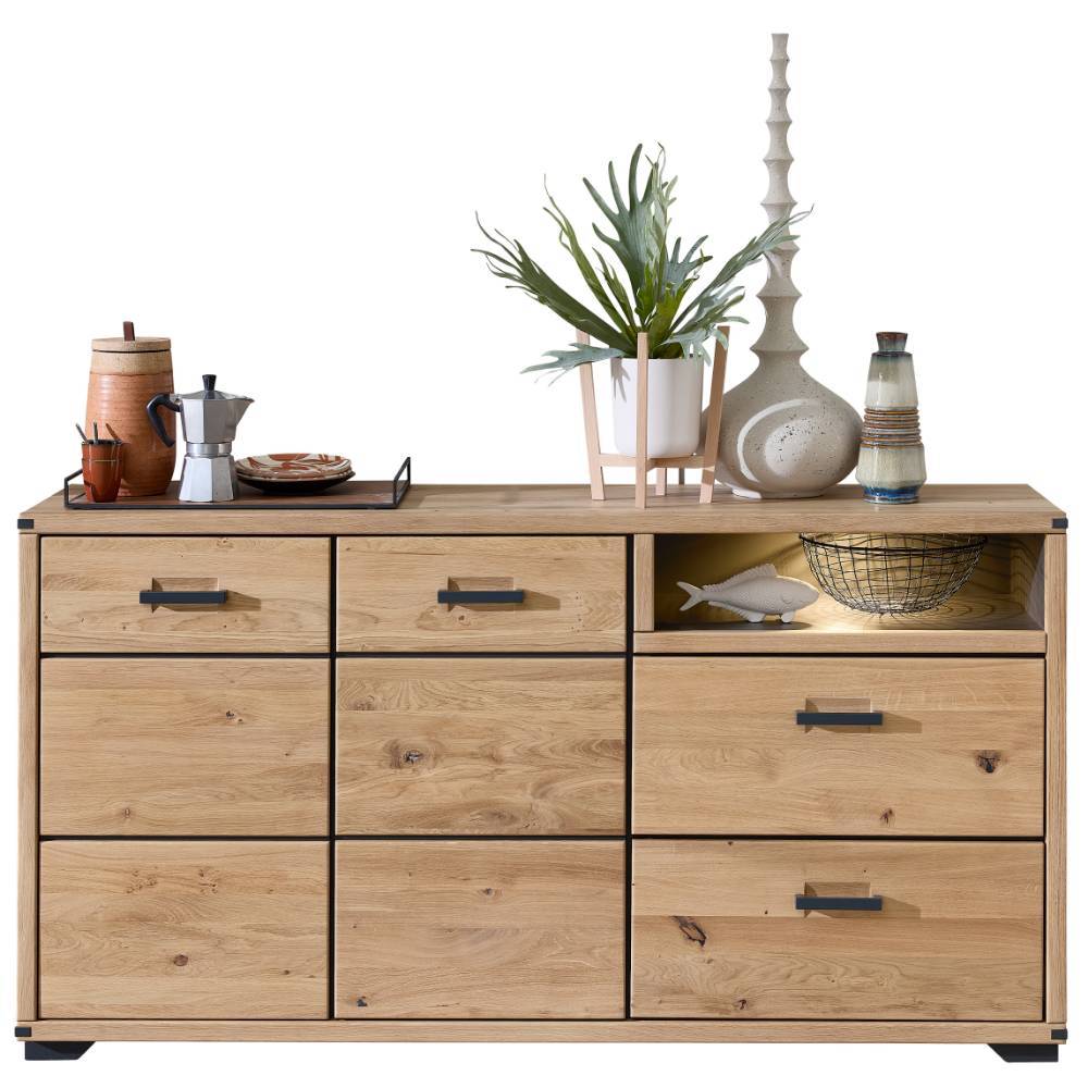 Sideboard in Wildeiche teilmassiv - Maineka