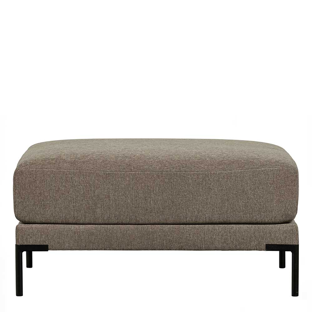 Wohnzimmer Polsterhocker in Taupe - Birte