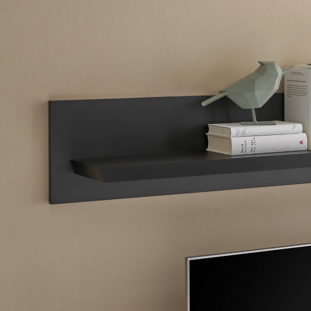 Modern Country Wandboard in Mattschwarz - Lulumo