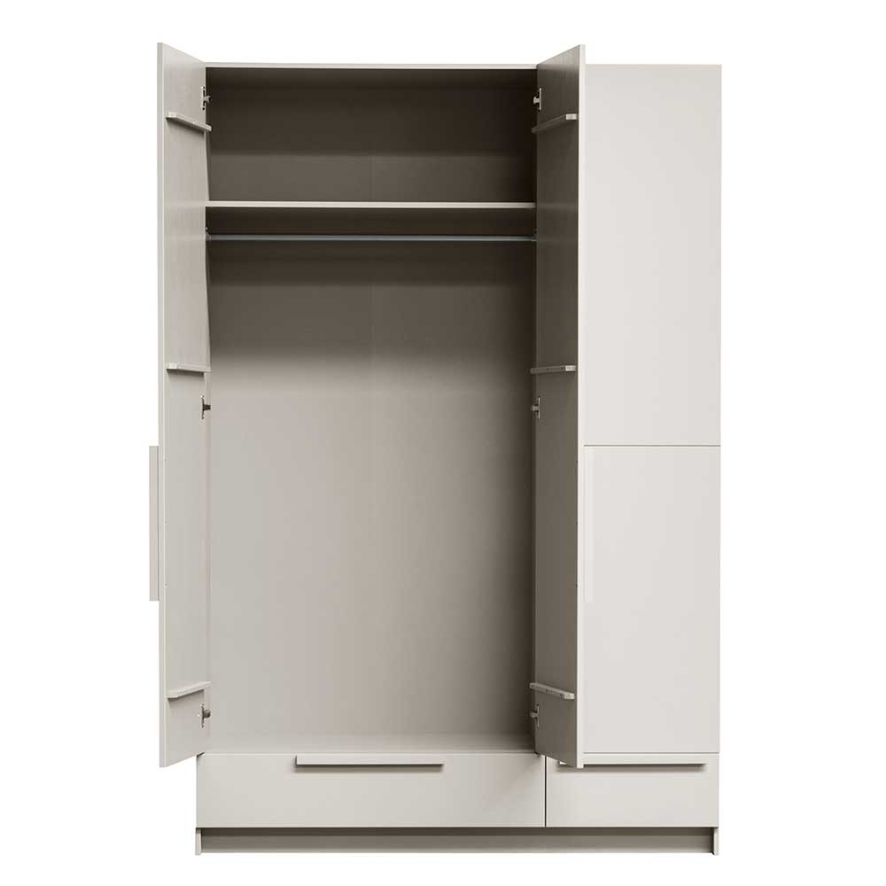 Kombi-Kleiderschrank in Hellgrau - Anela