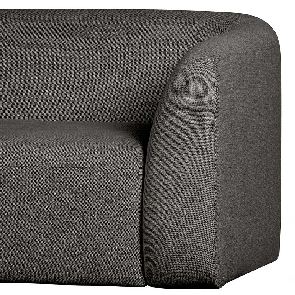 Skandi Chenille Sofa in Schwarzgrau - Prattl