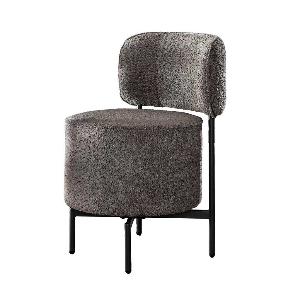 Designstuhl in Grau Boucle - Fincher