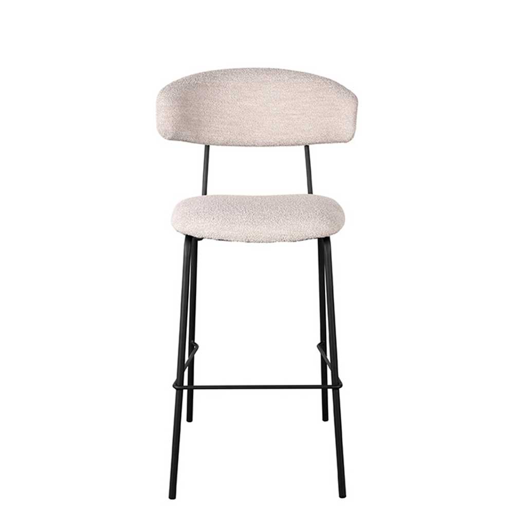 Boucle Barstuhl mit 78 cm Sitzhöhe - Bomayano (2er Set)