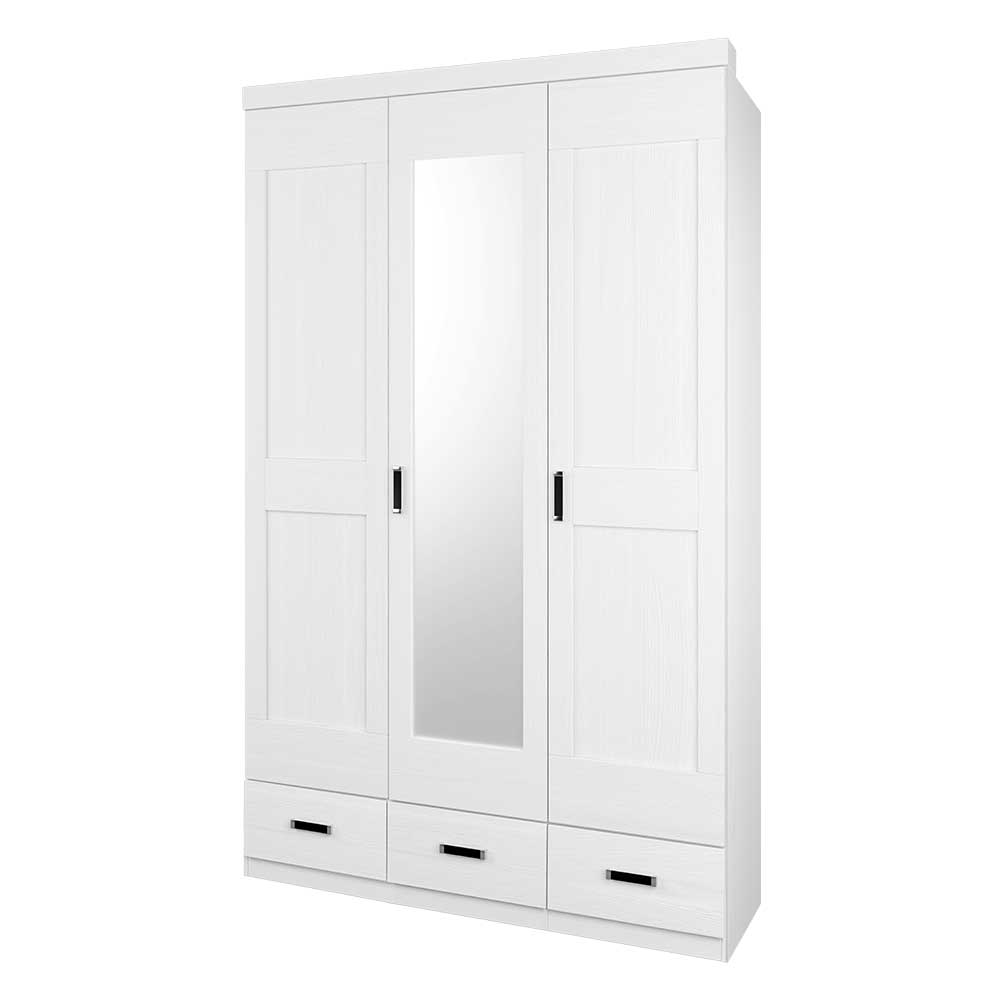 Country Style Schrank in Pinie Weiß - Imtreba I