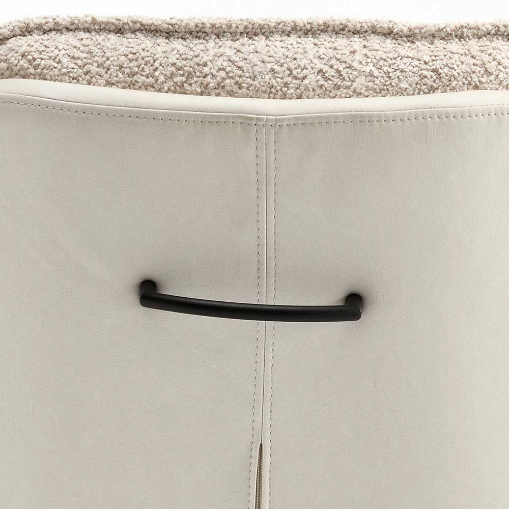 Design Tischsessel in Creme und Weiß - Foxxy (2er Set)
