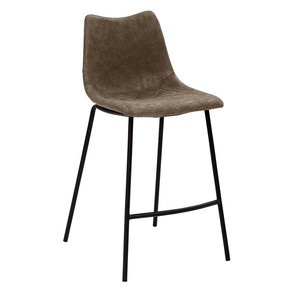 Kunstleder Polsterstuhl mit 65 cm Sitzhöhe - Nelu