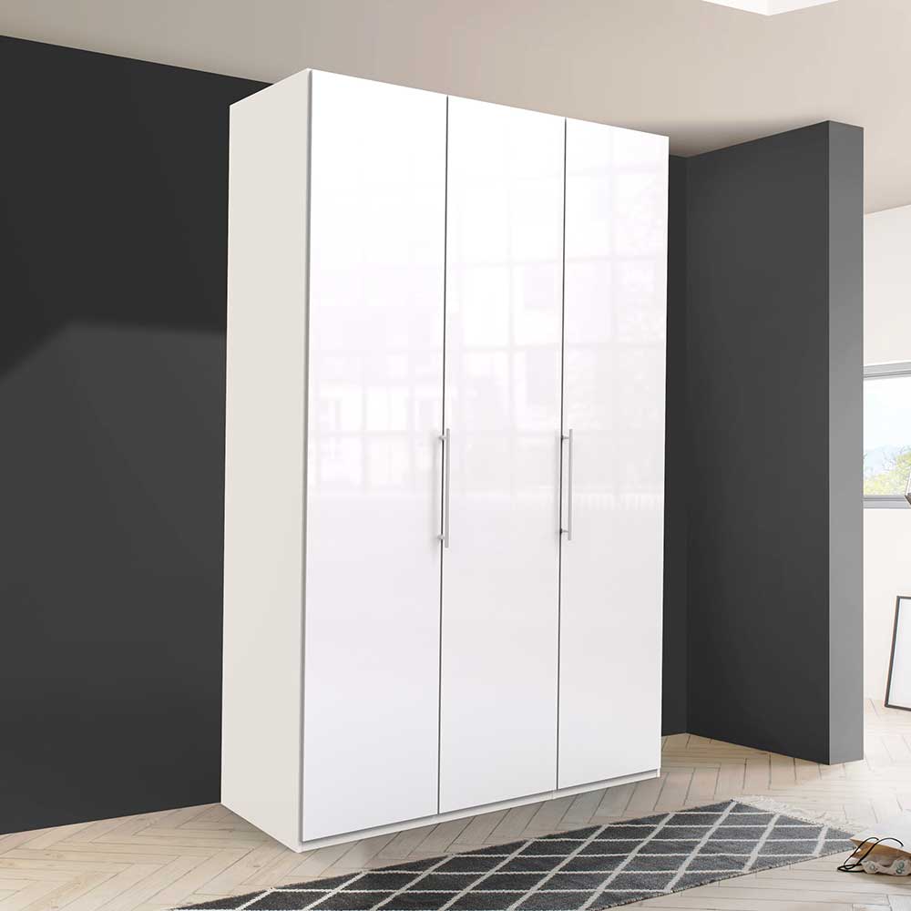 Weißer Kleiderschrank mit 150 cm Breite - Dolienca