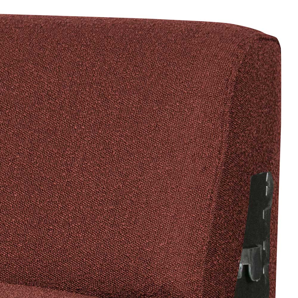 Sofa Element in Kastanienbraun Boucle - Usseaux