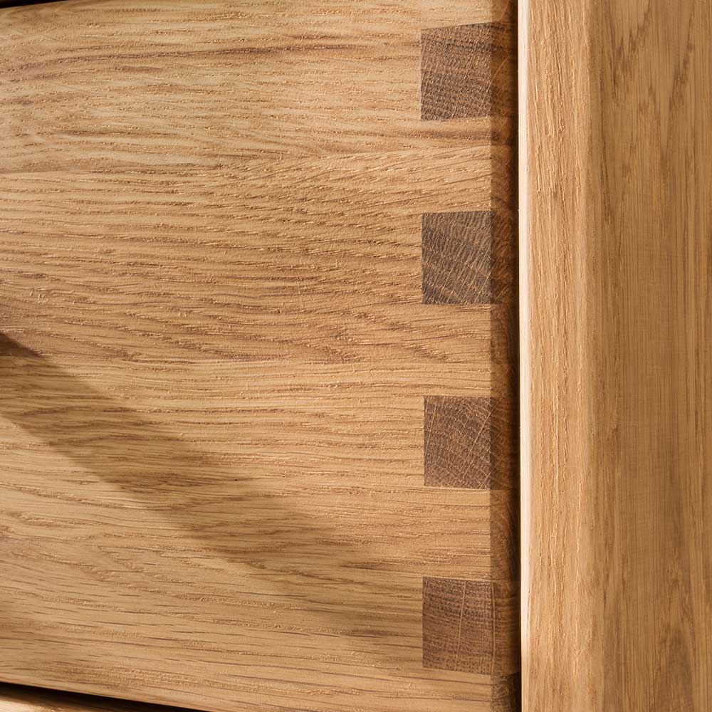 Wohnwand TV Lowboard aus Holz - Teano