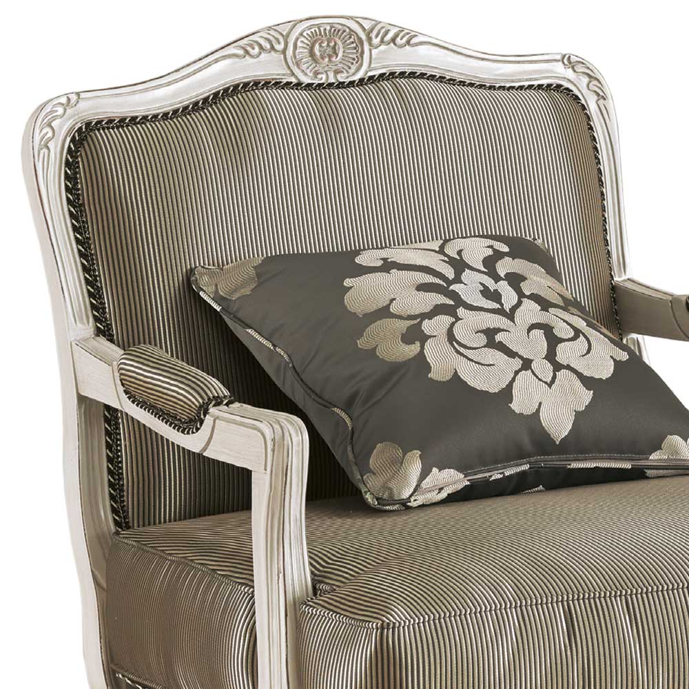 Sessel in Taupe und White Wash Buche - Choice