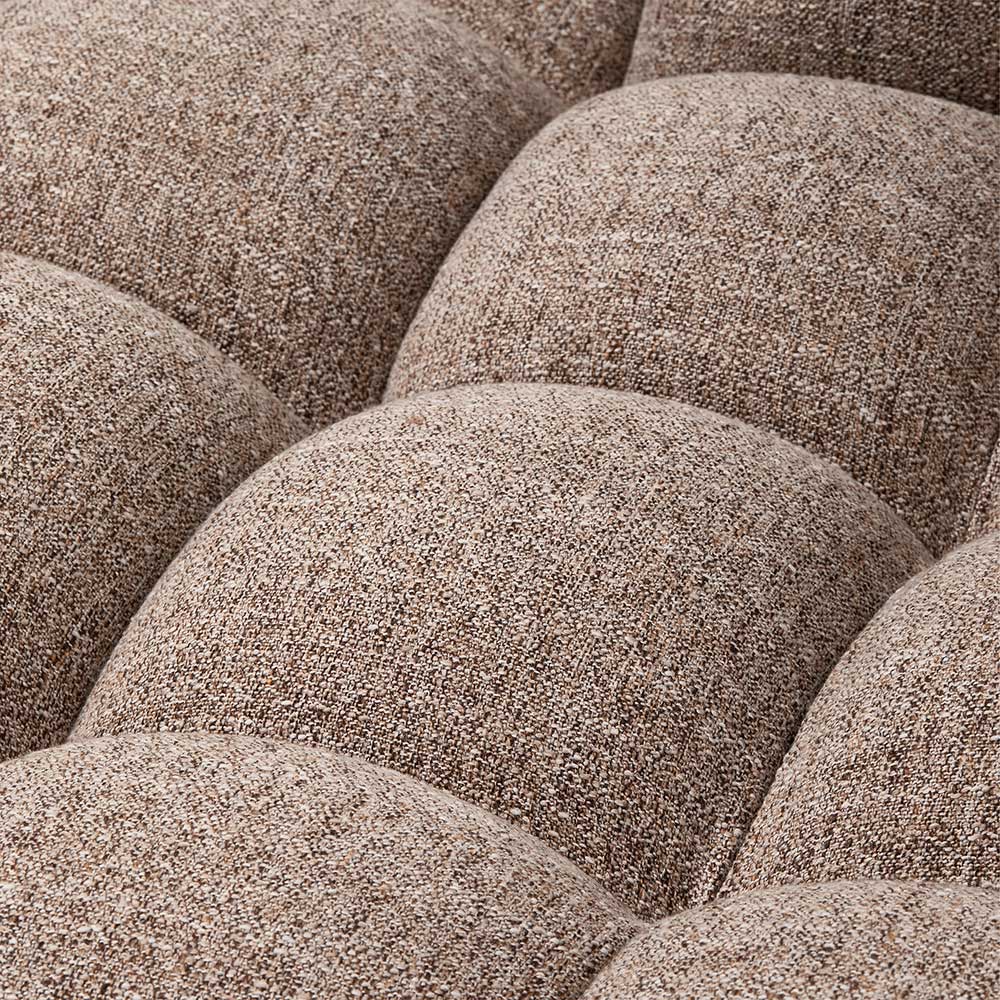Scandi Ecksofa in Hellbraun meliert - Niklai