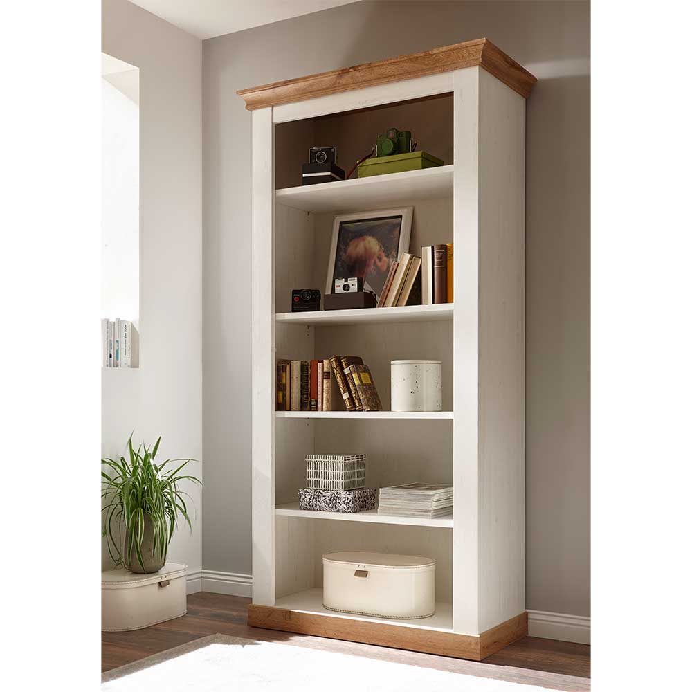 367cm Landhaus Anbauwand Set - Diatara (vierteilig)