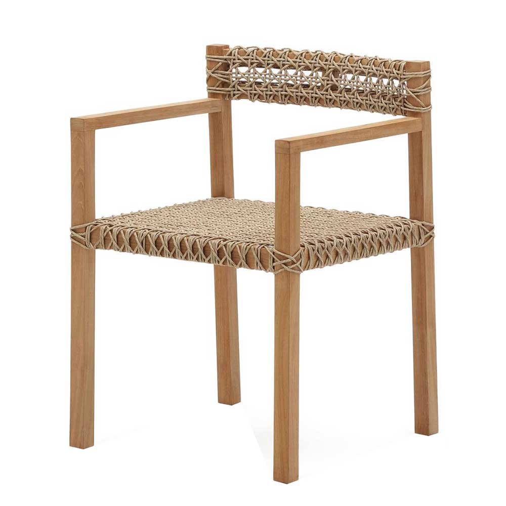 Garten Armlehnstühle aus Teak Massivholz - Conave (2er Set)