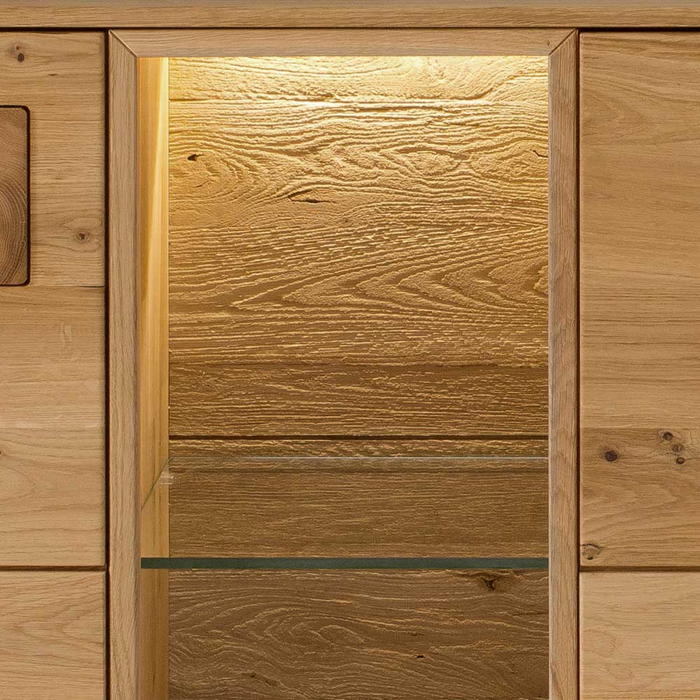 Wildeiche Sideboard in 170 cm Breite - Millena